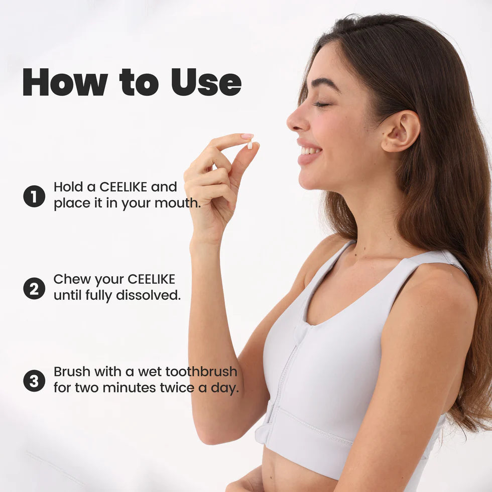 CEELIKE 5% Hydroxyapatite Toothpaste Tablets
